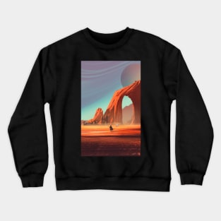 There's No Place Like Home - scifi digital painting design Crewneck Sweatshirt